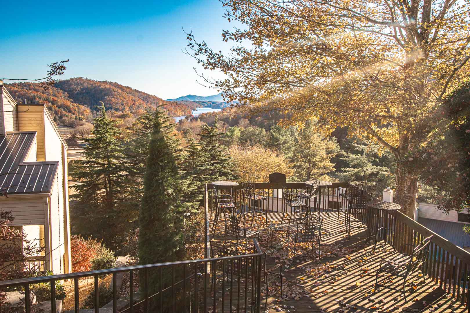 A scenic view at VRI's Mountain Loft Resort in North Carolina.